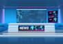 design 3d TV studios, broadcast studios, news studios and media spaces